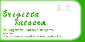 brigitta kutsera business card